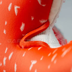 Gants de gardien de but de football en PU orange de haute qualité, 4 mm d'épaisseur, paume texturée, sangle de poignet réglable, pour entraînement et matchs - Product Image 5
