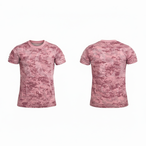 เสื้อยืดแขนสั้นลายพรางระบายอากาศได้ดี ออกแบบโลโก้ได้ตามต้องการ สำหรับทุกเพศ ผลิตจากผ้าฝ้ายเนื้อนุ่ม สวมใส่สบาย - Product Image 6