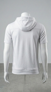 เสื้อฮู้ดแขนสั้นแบบสวมใส่สบายสำหรับออกกำลังกาย - Product Image 5
