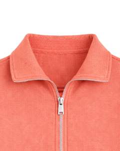 Sudadera corta de forro polar verde lima con cremallera completa para mujer, cuello polo, bolsillos delanteros, dobladillo con cordón ajustable, estilo casual y cálido para la calle - Product Image 5