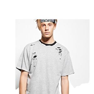 Camiseta de Doble Capa para Hombre, Tejido de Punto de 240 g/m², 100% Algodón, Corte Holgado, Estampado por Transferencia de Calor, Antiarrugas, Manga Corta - Product Image 2