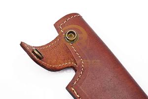 Funda de cuchillo de caza de madera personalizable premium con presilla para cinturón, soporte de hoja fija, duradera para camping al aire libre, OEM - Product Image 2