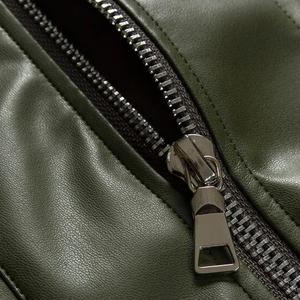 Nouvelle Veste Teddy Homme 2026 – Col Montant, Manches Longues, Légère, Respirante, en Cuir Véritable avec Capuche et Devant en Lin - Product Image 5