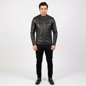 Premium Quality Premium Biker <b>Bomber</b> Fashion <b>Leather</b> <b>Jacket</b> <b>for</b> Men <b>Women</b> Hooded Collar Front Logo Customizable <b>jacket</b> <b>for</b> men - Product Image 4
