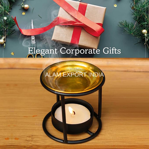 Newest Stylish Lumiere Pine Scented Brass Essential <b>Oil</b> Burner For Home Decorate Daily Use Fragrance <b>Oil</b> Diffuser Iron Burner - Product Image 6