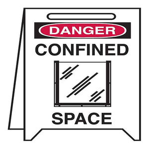 Support de sol pliable Brady Danger pour espaces confinés, pour les zones de sécurité intérieures et extérieures - Product Image 2