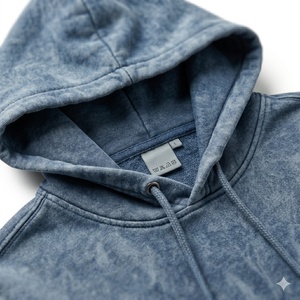 เสื้อฮู้ดดี้โอเวอร์ไซส์ผ้าฝ้ายพรีเมียมสำหรับผู้ชาย ล้างสีแบบแอซิดวอช คุณภาพสูง กันน้ำ ระบายอากาศได้ดี สไตล์สตรีทแวร์ ทนทาน ใส่สบาย เหมาะสำหรับฤดูหนาว - Product Image 3
