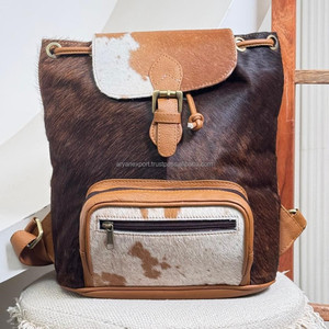 Sac à dos de voyage décontracté pour hommes et femmes en cuir de vachette de haute qualité, grande capacité, vente en gros, cuir véritable - Product Image 4