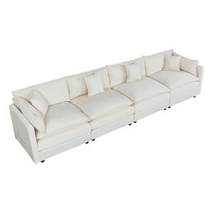 Divano a 4 Posti per Soggiorno 2187 Beige - Product Image 6