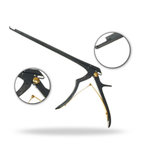 Rongeur Kerrison en céramique à ouverture libre avec éjecteur, 8 pouces (200 mm), instrument chirurgical neurochirurgical pour la colonne vertébrale, pour la coupe osseuse et la laminectomie - Product Image 1