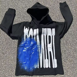 Sudadera con Capucha para Hombre, 100% Algodón, 450 g/m², Térmica, Casual, Oversize, con Bajo sin Rematar, Estampada, Estilo Urbano, Personalizable, de Forro Polar - Product Image 2