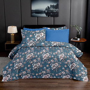 Juego de ropa de cama de microfibra con estampado de bolsillo profundo, juego de cama doble de 6 piezas de refrigeración King, Queen, Full y Dabble, sábanas al por mayor - Product Image 1