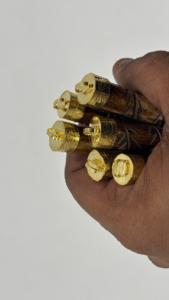Bolígrafo Ecológico Hecho a Mano con Cuerno de Búfalo y Diseño Moderno de Hojas Talladas, Regalo de Boda Premium - Product Image 2