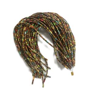 Perles naturelles turquoises, pierres précieuses naturelles, Tube rond Heishi, 16 pouces, livraison gratuite - Product Image 1