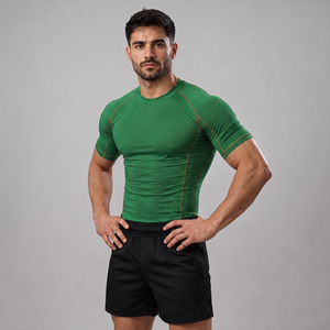 Rashguard BJJ imprimé par sublimation pour hommes, service OEM, conception personnalisée OEM, rashguard de compression MMA - Product Image 4