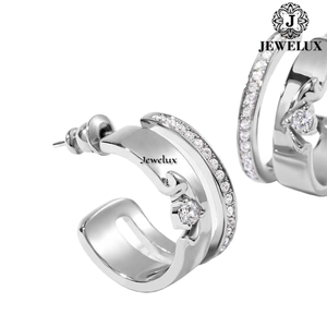 Hot Sale Natural VVS Diamond <b>Stud</b> Earrings 925 Sterling <b>Silver</b> Rhodium Plated IGI Certified Trendy Wedding for Parties Gifts - Product Image 1