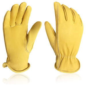 Nouveautés, gants de travail en cuir de vachette de haute qualité, anti-coupures, gants de conduite personnalisés, protection douce des mains, gants de sécurité pour la conduite - Product Image 1