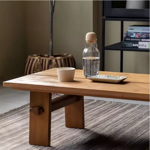 Minimalist Wooden Coffee <b>Table</b> with Low Profile Design for Modern Living Room <b>Sofa</b> Lounge and Home Furniture Supply - Product Image 3