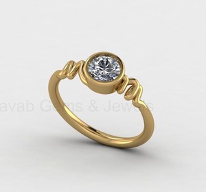 Best Selling 925 Sterling Silver 6mm CZ Diamond Initial Letter Personalized Mom <b>Ring</b> Wedding Eternity Band <b>Fine</b> Jewelry Gift - Product Image 5