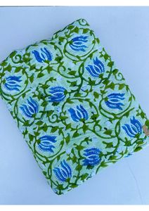 Tela 100% Algodón Hecha a Mano en India con Bordado, Transpirable y Ligera, Estampados Florales Hechos a Mano para Niñas, Textiles para el Hogar, OEM - Product Image 4