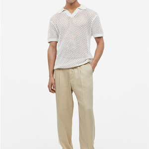 Camisetas de golf 100% algodón para hombre, camisetas polo lisas de manga corta con logotipo bordado, camiseta polo para hombre a precio económico. - Product Image 1