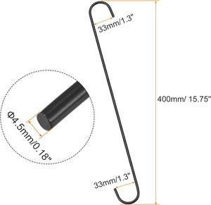 Stainless Steel Heavy Duty Anti-Rust Handmade <b>S</b> <b>Hooks</b> <b>Black</b> Multi-Purpose Kitchen Closet Storage Organizer Hanging Utility <b>Hook</b> - Product Image 3