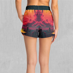 Shorts Sublimados para Mujer, Corte Regular, Transpirables y Ligeros, con Logotipo Personalizado, Precio al por Mayor, para Uso en Exteriores, Shorts Casuales para Mujer - Product Image 2