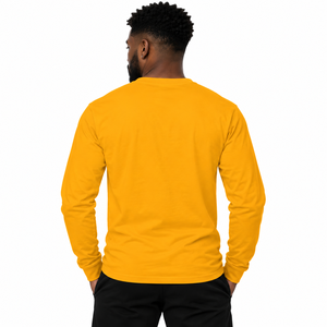 Iota Phi Theta Gold Men’s <b>Long</b> Sleeve T-Shirt Brotherhood Since 1963 Greek Letter Crew Neck Fraternity Casual Cotton Campus - Product Image 2