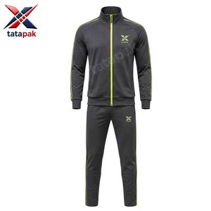 Commande directe usine – Survêtement vintage coupe ajustée 100 % coton, respirant et confortable, tenue de sport décontractée, design 2-en-1 - Product Image 1