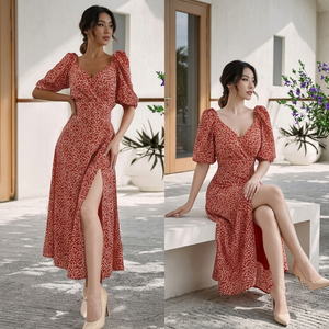 Minivestido de gasa para mujer, con lazo en la parte delantera, sin mangas, diseño fruncido, informal, para fiesta, verano, rosa, blanco - Product Image 4