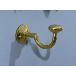 Simple Design Towel Clothes Hanger Bathroom <b>Hook</b> Brass Wall <b>Hooks</b> Multifunctional Style Durable Handmade Modern <b>Hook</b> & <b>Rails</b> - Product Image 1