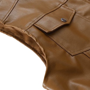 Gilets et gilets sans manches pour hommes fabriqués en usine au Pakistan, nouvelle collection 2026, couleur unie, respirant, couleur personnalisée, gilet en cuir pour hommes - Product Image 5