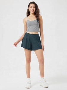 Camiseta sin mangas con cuello en V para mujer Ever Glow, de color liso, de poliéster y algodón, tejida, transpirable, ecológica, talla grande, informal, teñida. - Product Image 3
