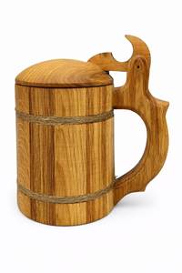 Handcrafted Wooden Mug Natural Wood Drinkware Export Quality Manufacturer Eco Friendly Wooden Mug <b>Reusable</b> Coffee <b>Cup</b> Handmade - Product Image 3