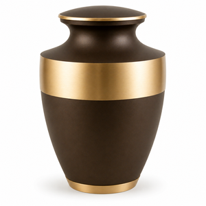 Urna Funeraria de Latón Antigua Original para Cenizas de Adultos, Estilo Americano/Europeo - Product Image 5