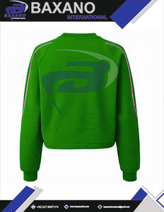 Alfa |   Kapa |   Sudadera Corta Rosa y Verde de la Hermandad Alpha con Bordado Rosa y Diseño de Ribete Impreso, Ropa Universitaria de Hermandad - Product Image 6