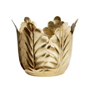 Macetero de Metal Martillado de Diseño, Maceta Decorativa de Lujo para Decoración de Interiores Modernos - Product Image 4