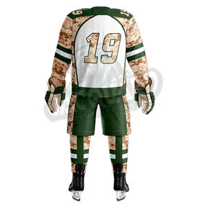 Uniforme de hockey sur glace tendance, personnalisez votre propre logo, taille adulte, logo personnalisé, 100% polyester, séchage rapide - Product Image 4