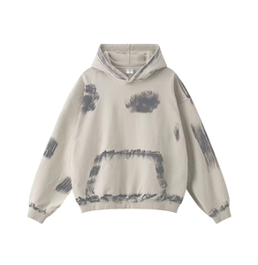 OEM Acid Wash Hoodie Factory Supplier Washed Cotton Hoodie Streetwear Design for Bulk Made By Pakistan - Product Image 6