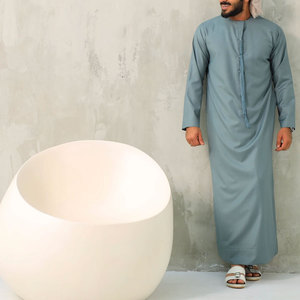 Fabricant de thobes en coton en gros, robe musulmane traditionnelle, tissu extensible, service OEM pour les marques de détail et la vente en gros - Product Image 4