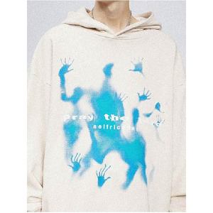Sudadera con Capucha Oversize Personalizada con Estampado Gráfico para Hombre y Mujer, Unisex, Hombros Caídos, Forro Polar Grueso, Estilo Urbano, con Bolsillo - Product Image 5