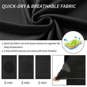 เสื้อยืดแขนยาวระบายอากาศได้ดีสำหรับผู้ชายเสื้อป้องกันการผดผื่นสำหรับว่ายน้ำและ MMA - Product Image 5