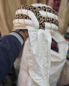 Turbante de Novio de Lujo Safa |   Pagri de Terciopelo Premium para Boda con Kundan Kalgi |   Tocados Étnicos Tradicionales Indios para Hombres y para la Ceremonia Baraat - Product Image 3