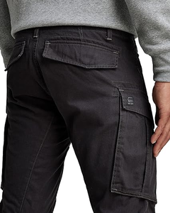 Pantalones Cargo Negros Personalizados para Hombre, Pantalones Holgados con Múltiples Bolsillos para Ropa Urbana, Trabajo al Aire Libre y Estilo Casual - Product Image 3