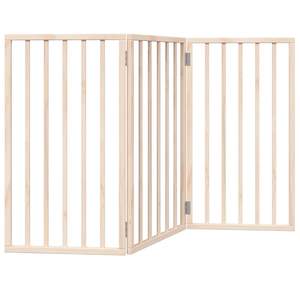 Juego de 3 puertas plegables independientes para perros de madera de álamo blanco y corrales para mascotas - Product Image 2