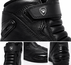 Botas de Ciclismo Dumela, Negras, de Cuero Genuino, Transpirables, Impermeables, Protectoras, para Todas las Estaciones, Entrenamiento Deportivo - Product Image 2