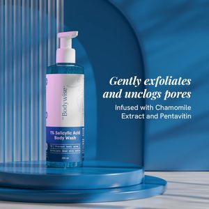 Be-Bodywise Gel Douche Exfoliant à l'Acide Salicylique à 1% - 8.45floz (250ml) |   Peau rugueuse et nettoyage en profondeur - Product Image 2