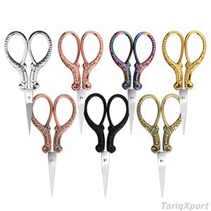 Tijeras de Costura Profesionales de Acero Inoxidable, Hoja Recta Afilada, Tijeras de Precisión para Manualidades y Sastrería, para Cortar Tela y Proyectos de Bricolaje - Product Image 6