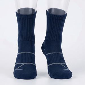 ML136 Non Slip Custom Embroidery <b>Socks</b> Ankle Sport Mens Grip Breathable Athletic <b>Running</b> Gym Durable Customized Color Pairs - Product Image 1