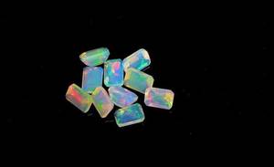 Ópalo Etíope Welo de Grado OPAL, Corte Octogonal, Color Fuego, 2 Quilates, Juego de Colores, Piedra de Nacimiento de Octubre, Gema Natural Suelta, Tercera Calidad - Product Image 3